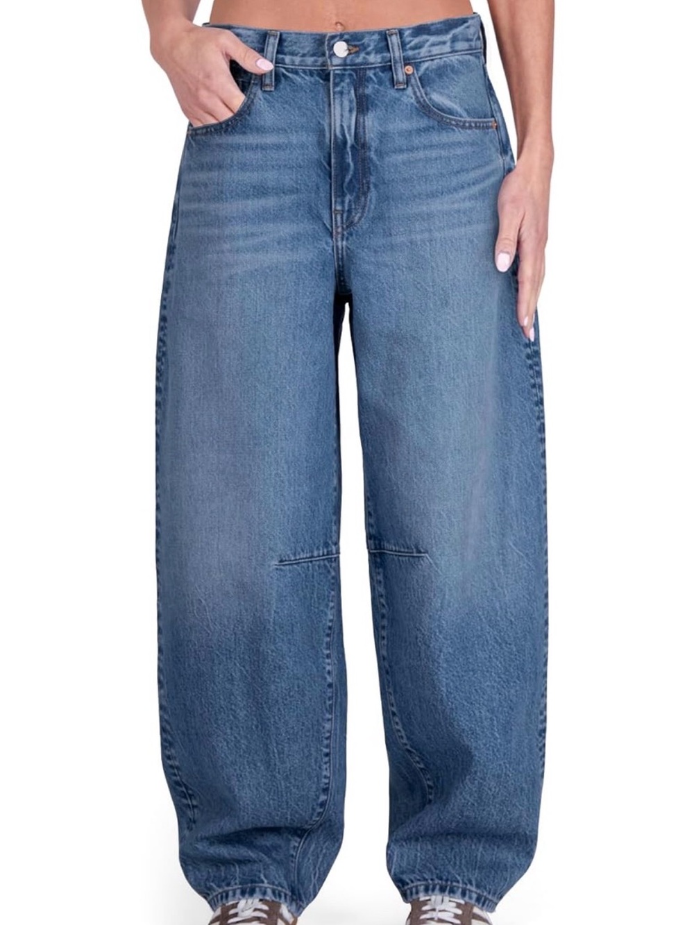 Cake the Label Baggy Barrel Jeans Medium Blue EUC 32 x 30
